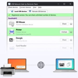 Network Printer Setup with Shared Access